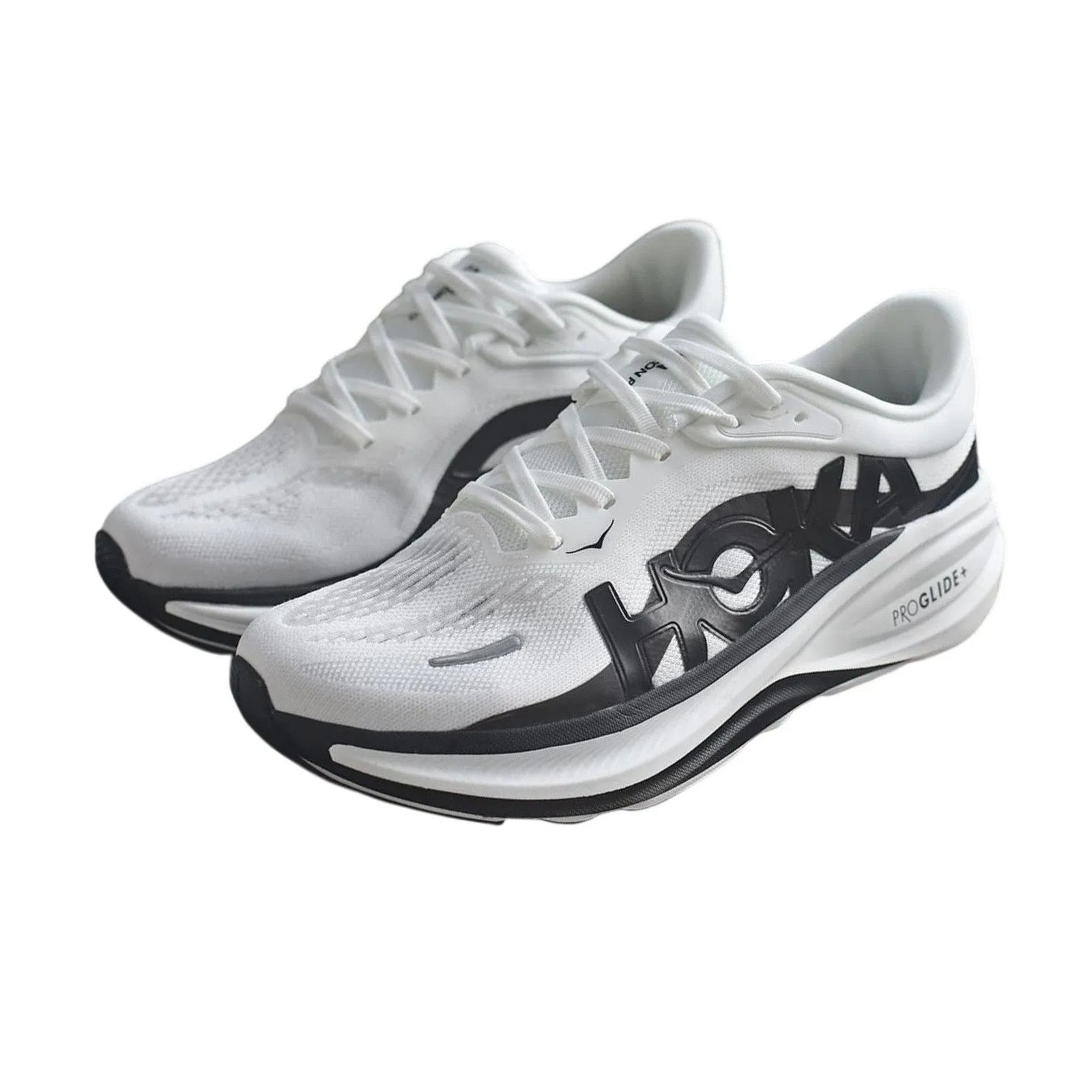 Clifton Pro Lightweight Road Running Shoes - White / Black