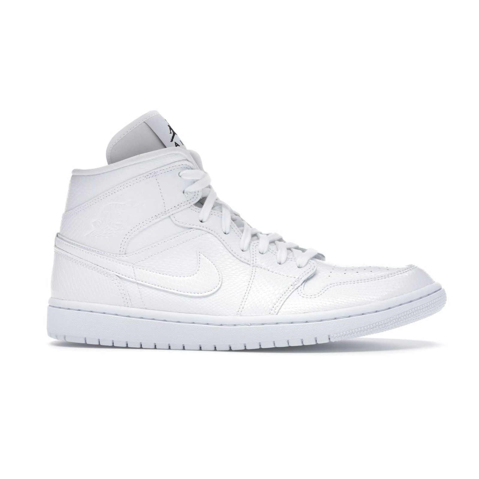 Jordan 1 Mid White Snakeskin Women’s Sneaker BQ6472-110
