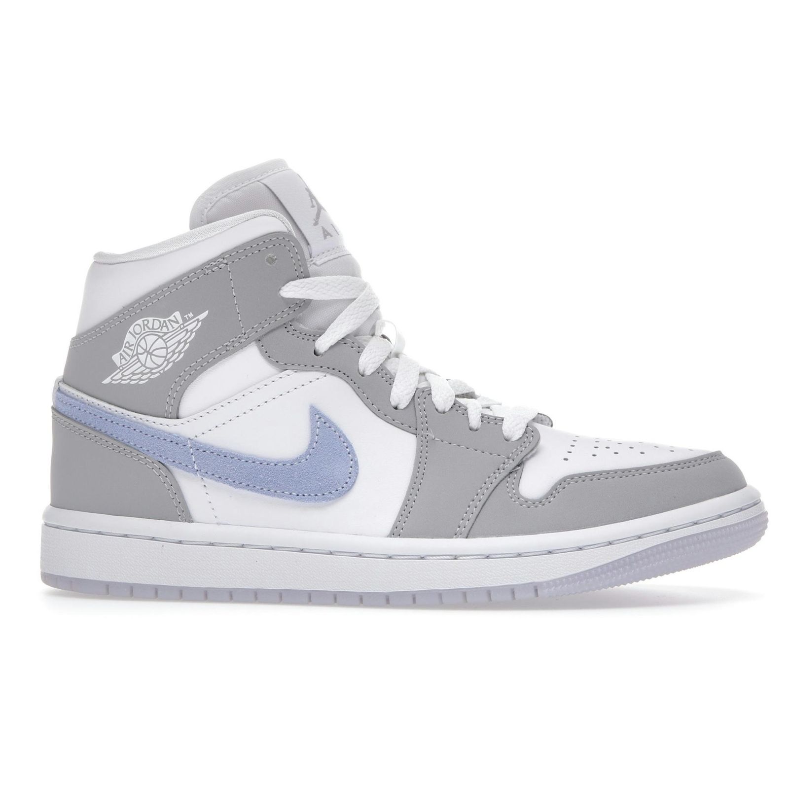 Jordan 1 Mid Wolf Grey Aluminum Women’s BQ6472-105