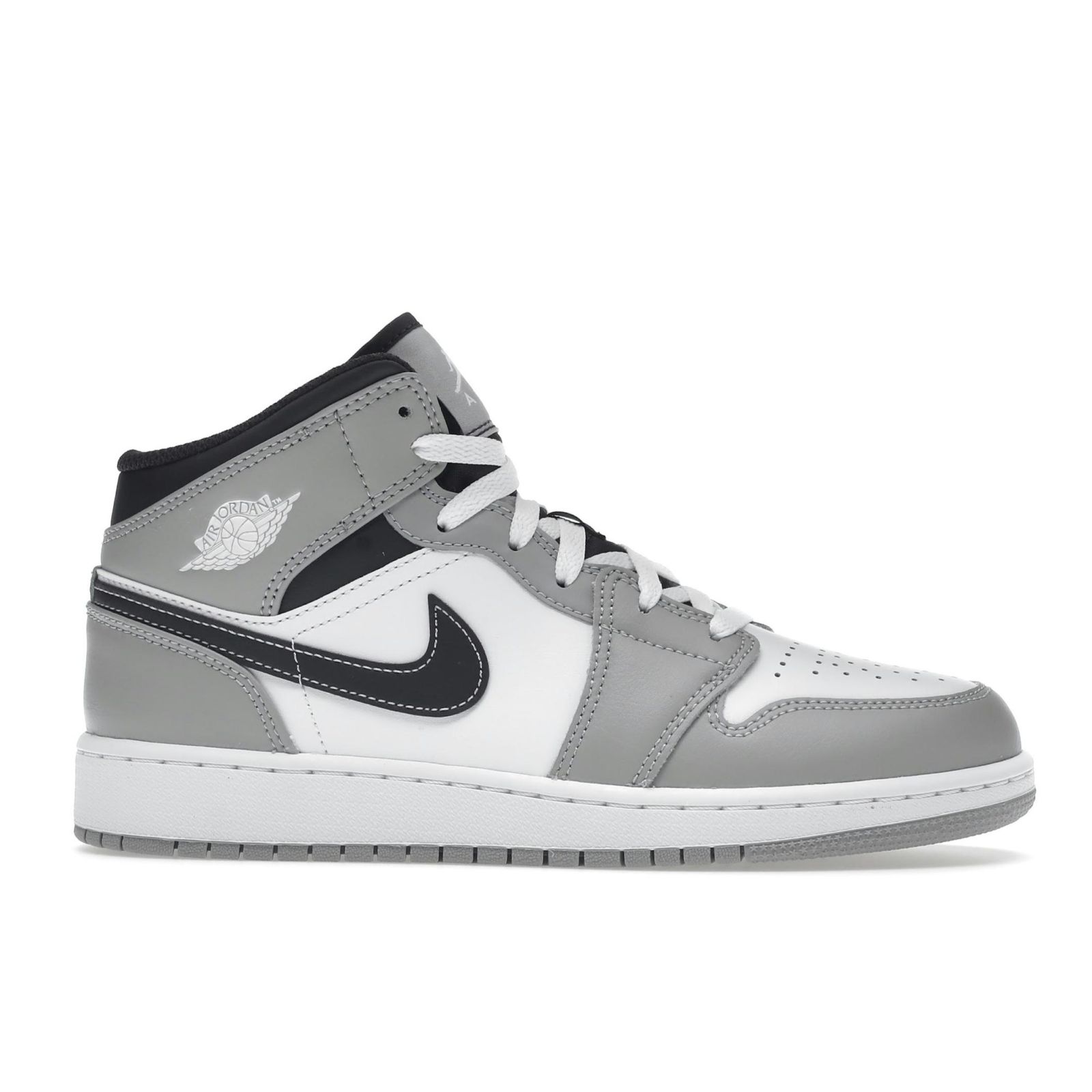 Jordan 1 Mid Light Smoke Grey GS (Grade School) 554725-078