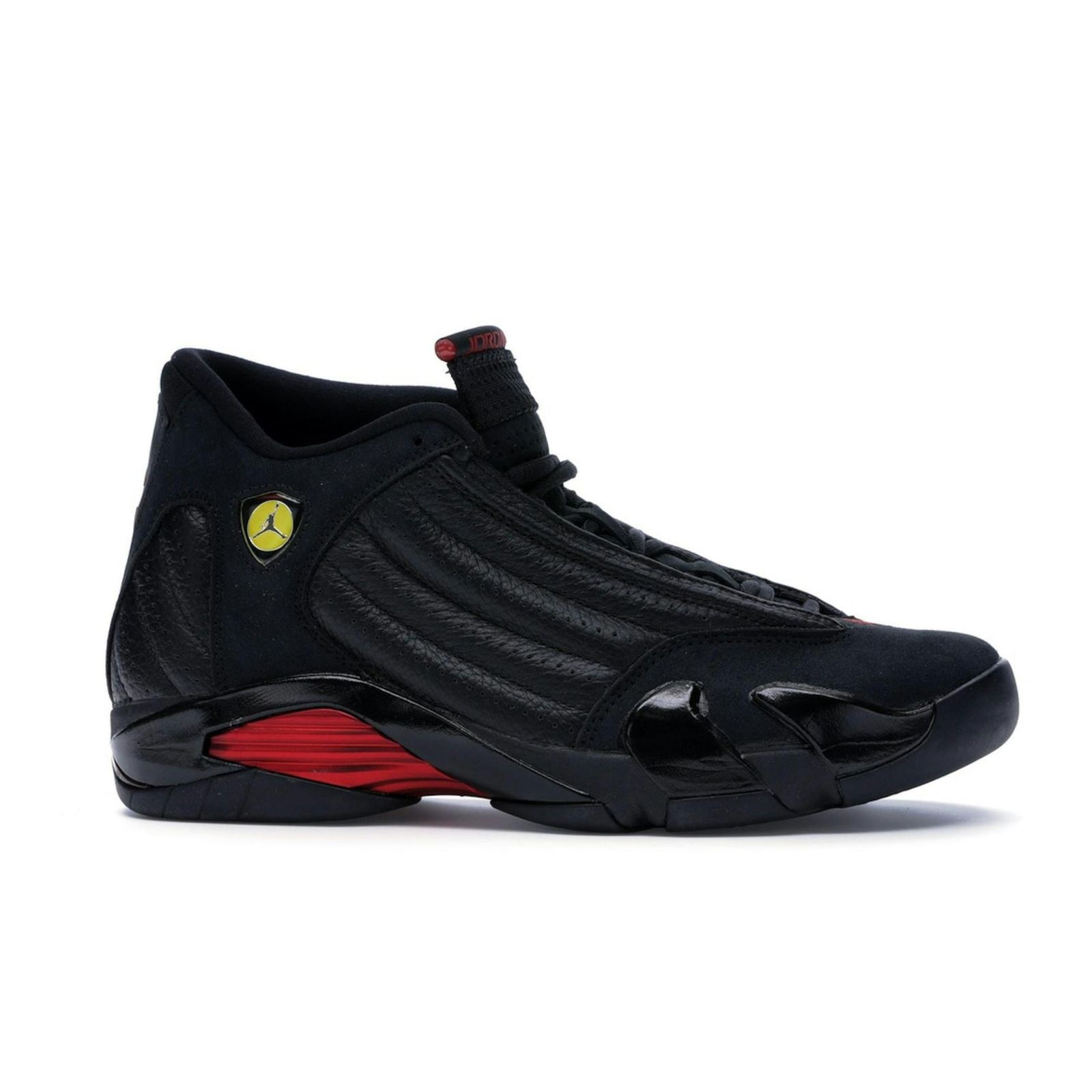 Jordan 14 Retro Last Shot 2018 Black Varsity Red Sneakers 487471-003