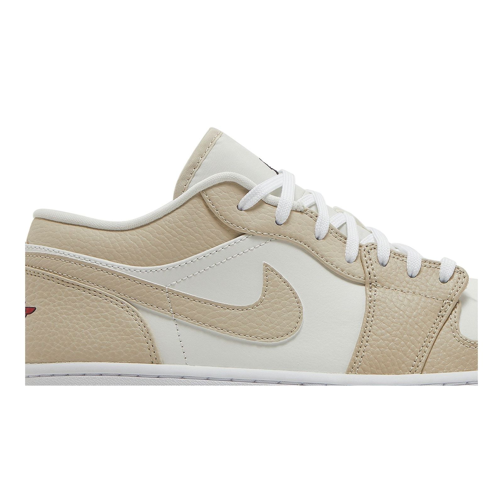Jordan 1 Low SE Sail Rattan University Red Sneakers – FB7168-121