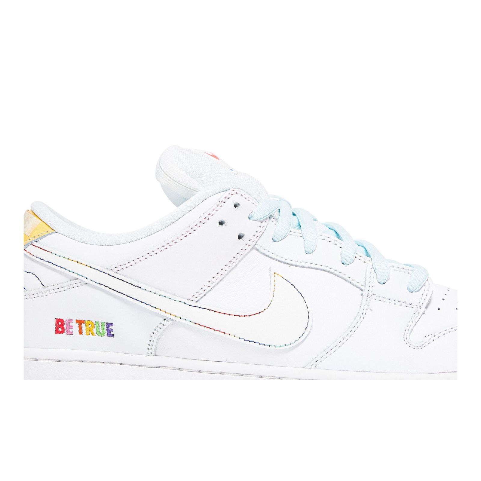 SB Dunk Low Pro Be True Sneakers – White/Multi – DR4876-100