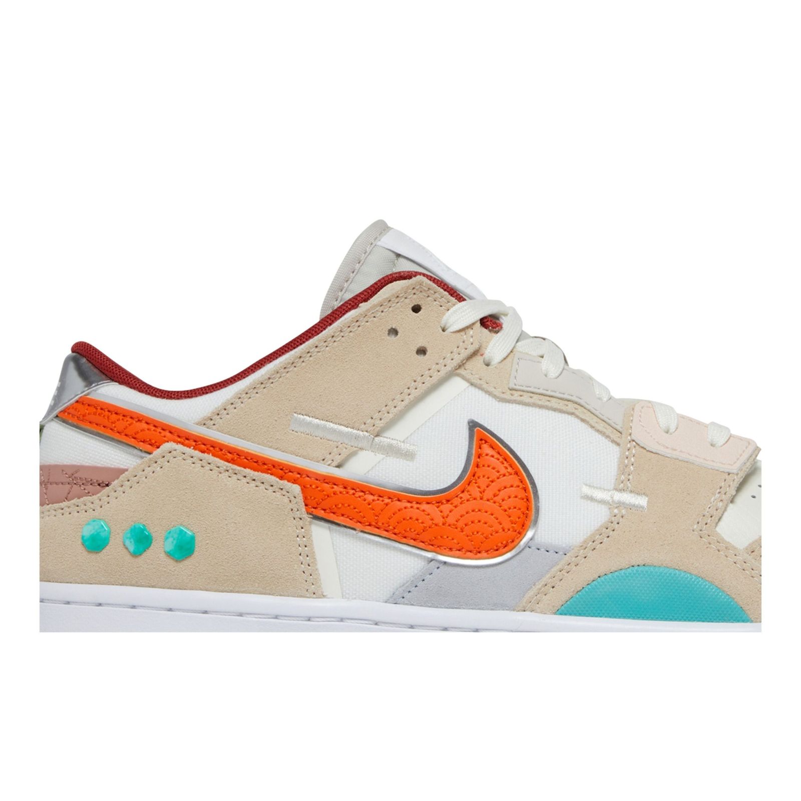 Dunk Low Scrap Shapeless, Formless, Limitless – DQ4975-181 – Khaki/White/Orange/Jade