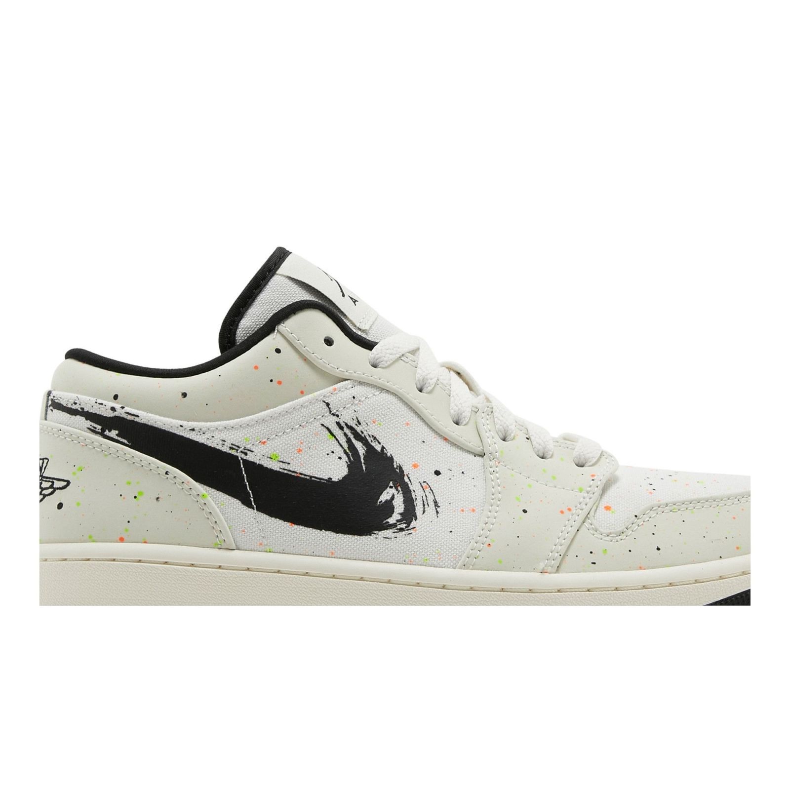 Air Jordan 1 Low Brushstroke Sneakers – DM3528-100