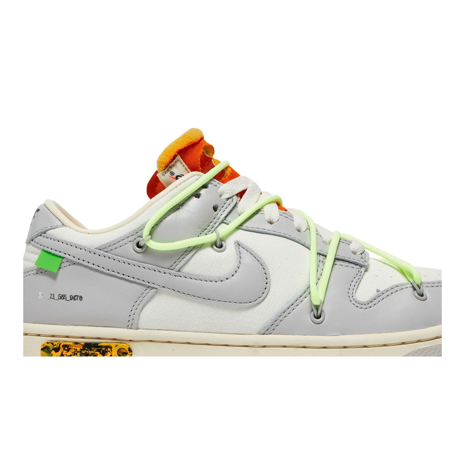 Dunk Low Off-White Lot 43 – DM1602-128 – Sail/Neutral Grey-Barely Volt