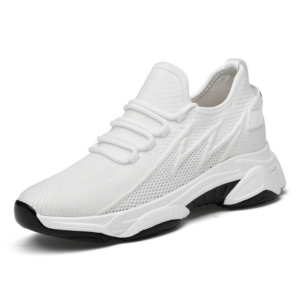Flash - 9cm (3.5") – Men's Elevator Shoes (Height Increasing, Hidden Lift) – White