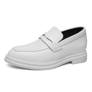 Blanc - 8cm (3") – Men's Elevator Shoes (Height Increasing, Hidden Lift)