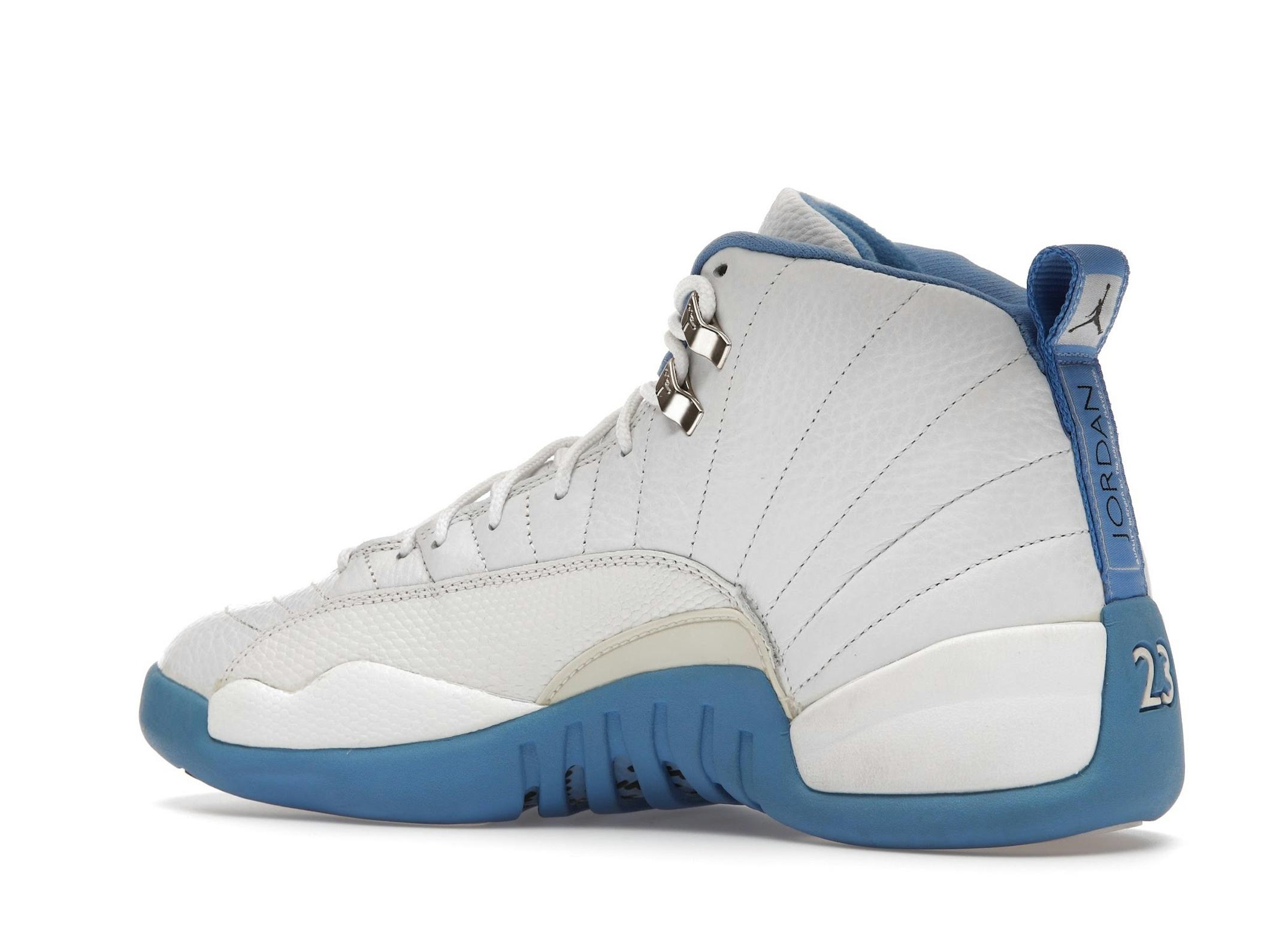 Jordan 12 Retro Melo White University Blue Mens Sneakers 136001-142 - Image 6