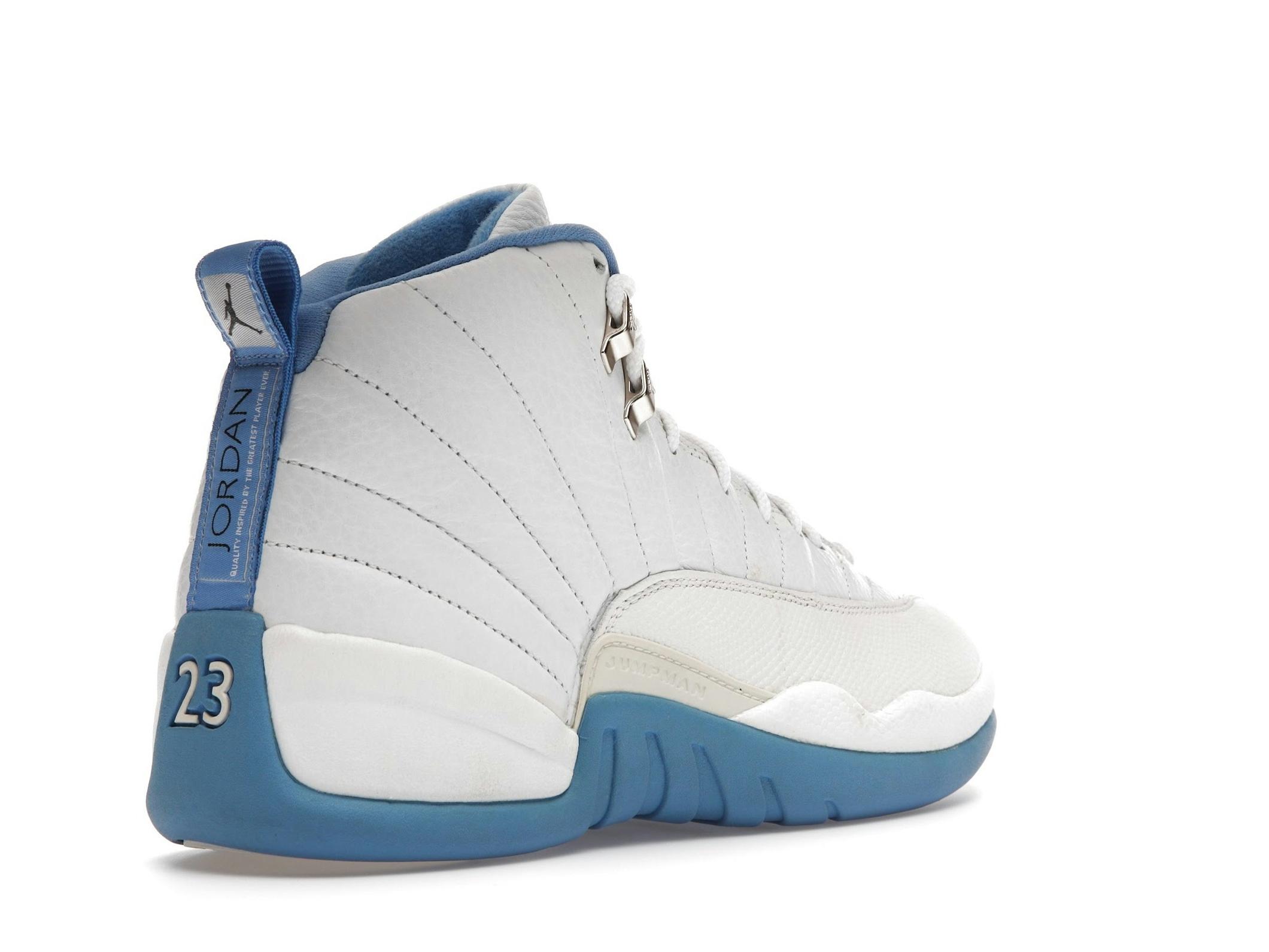 Jordan 12 Retro Melo White University Blue Mens Sneakers 136001-142 - Image 8