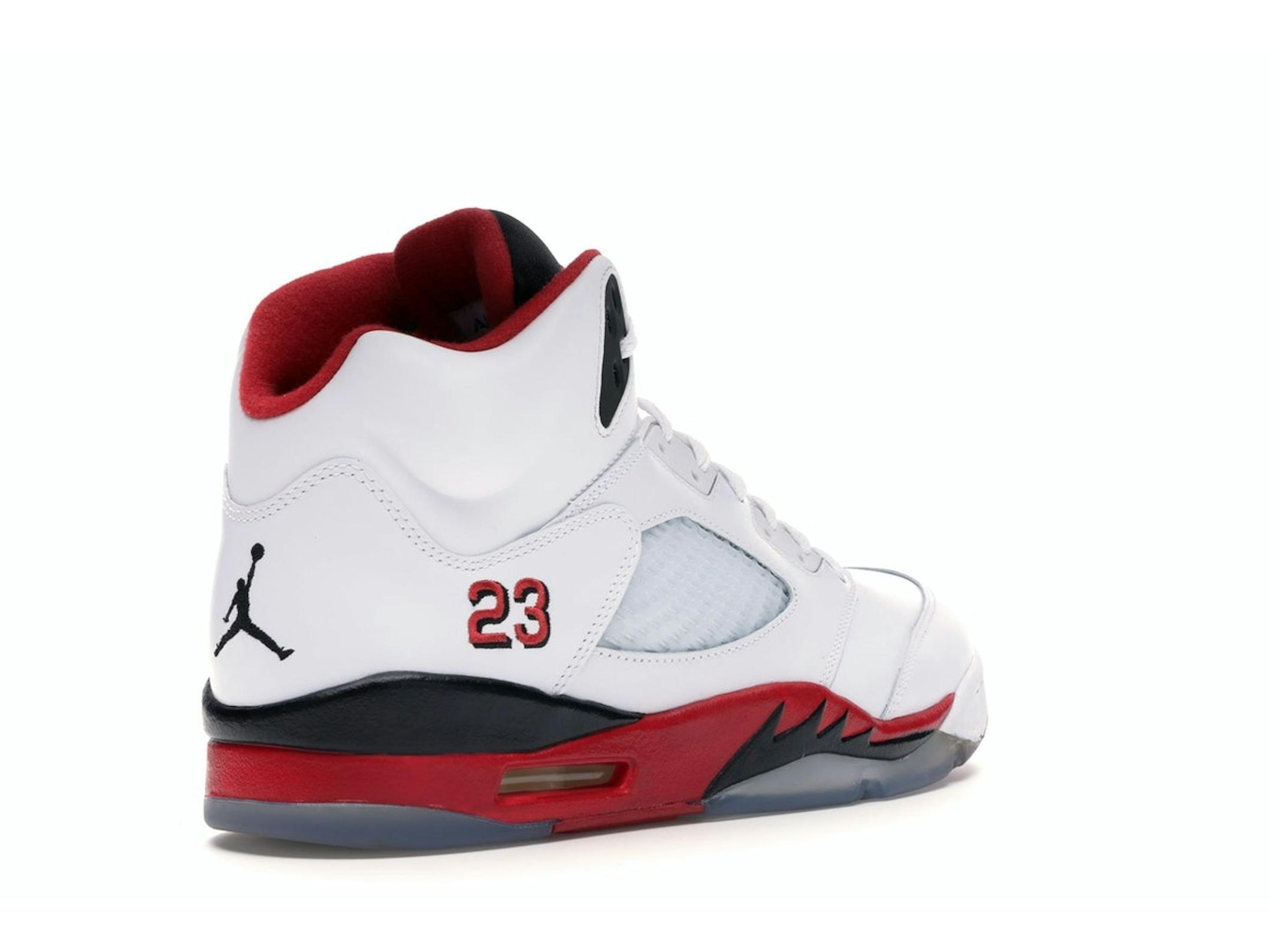 Jordan 5 Retro Fire Red Black Tongue (2013) 136027-120 - Image 8
