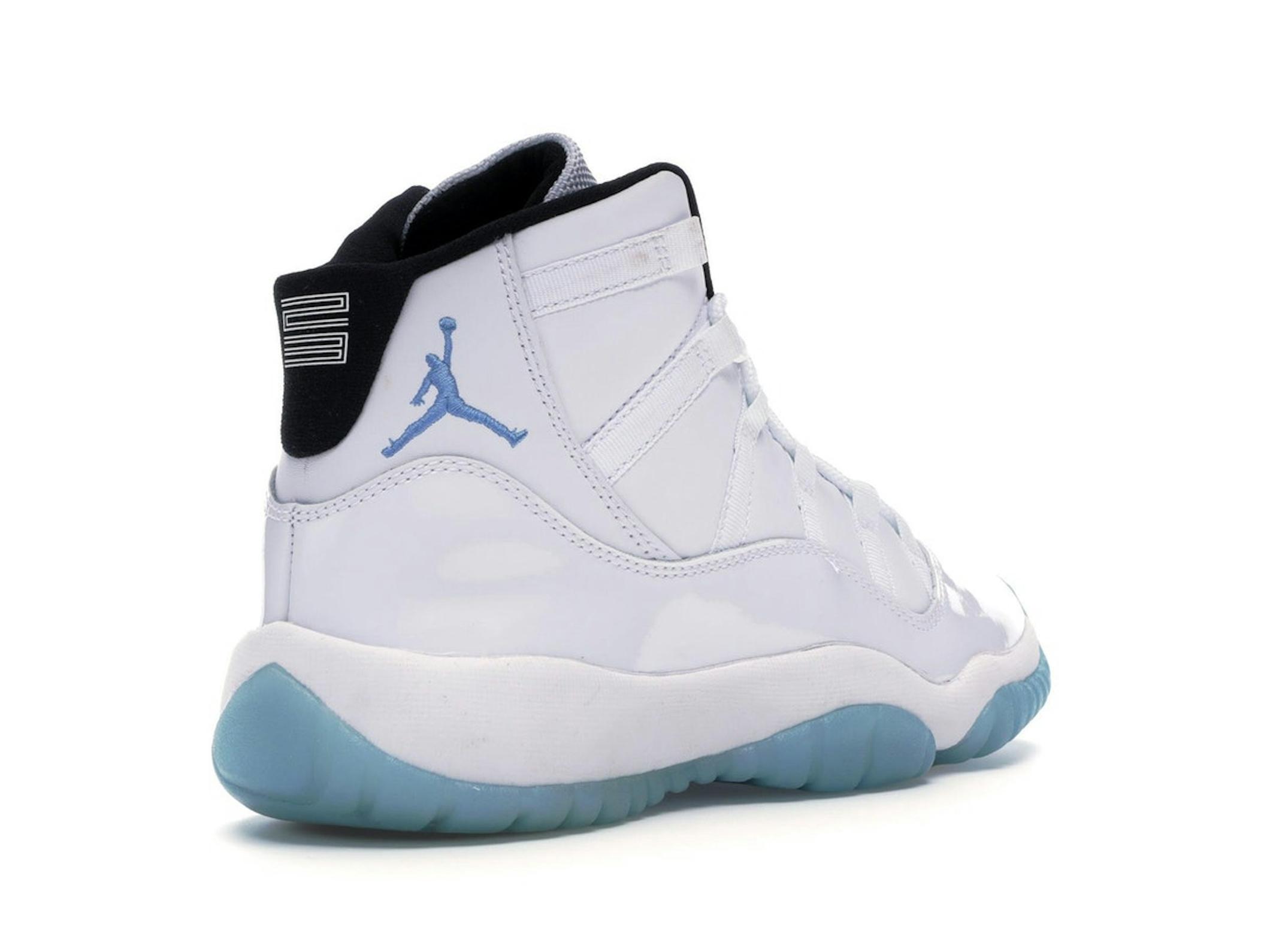 Jordan 11 Retro Legend Blue (2014) GS White Black - Image 8