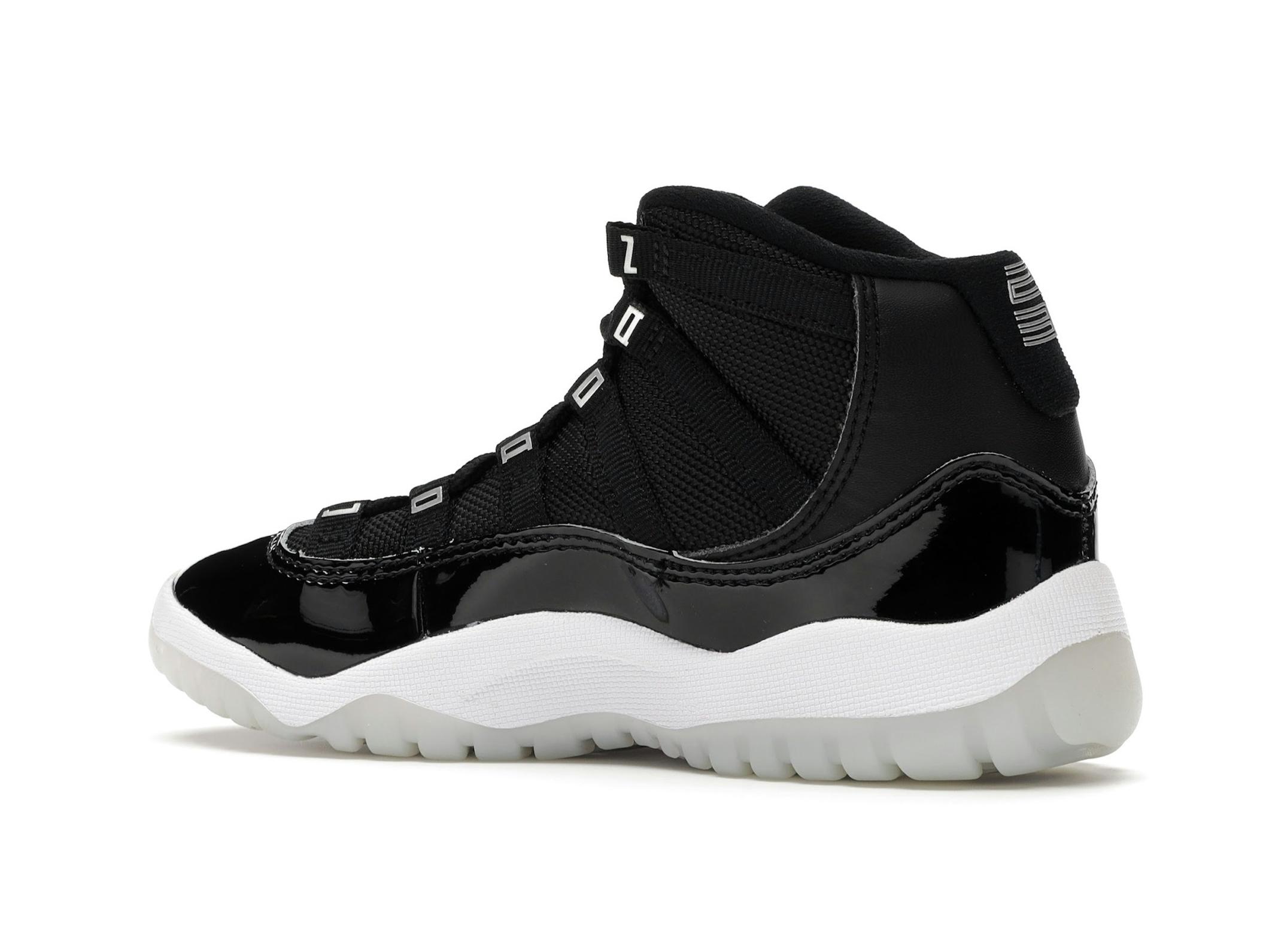 Jordan 11 Retro Jubilee PS Black White Preschool Sneaker 378039-011 - Image 6