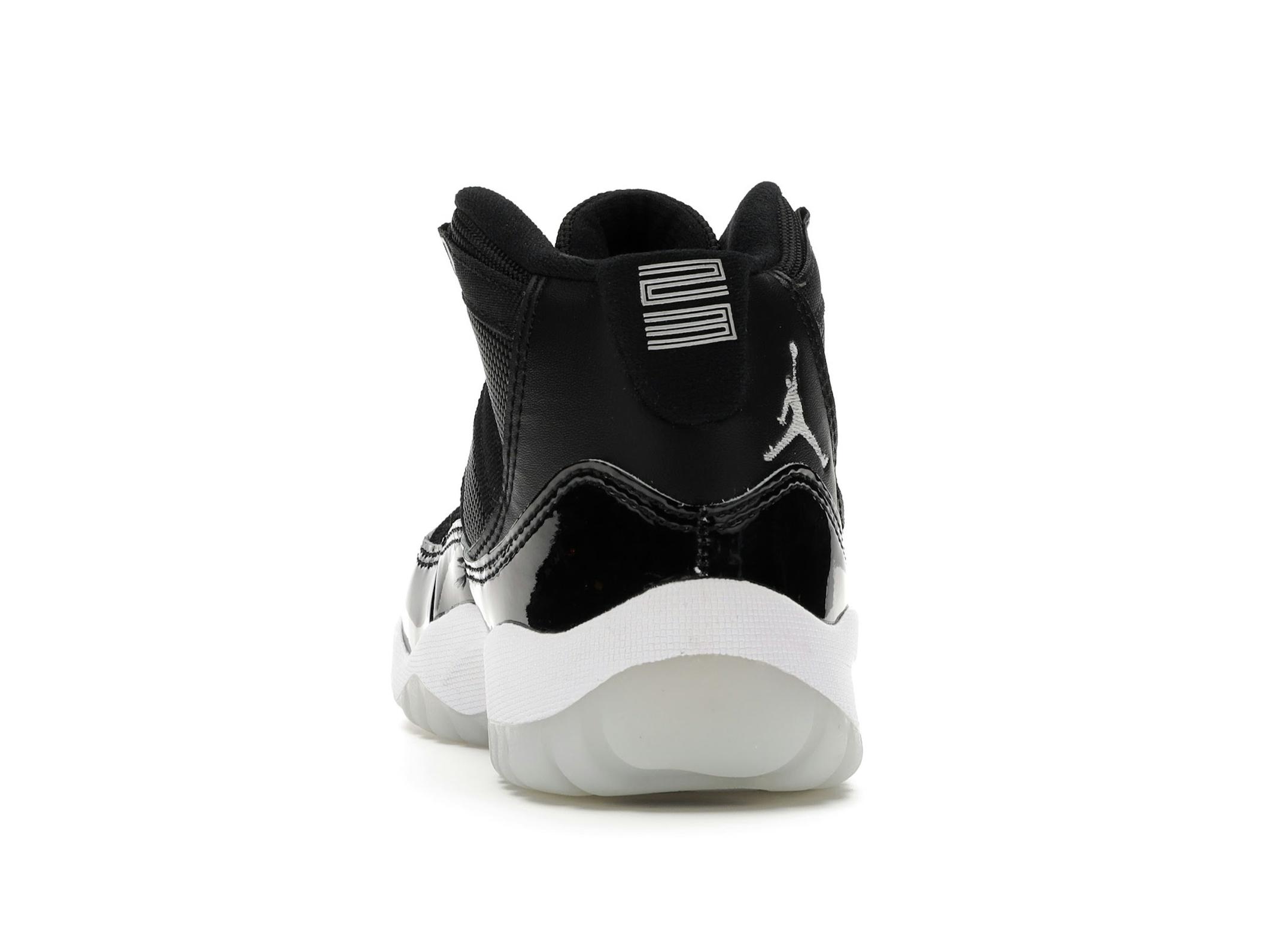 Jordan 11 Retro Jubilee PS Black White Preschool Sneaker 378039-011 - Image 7