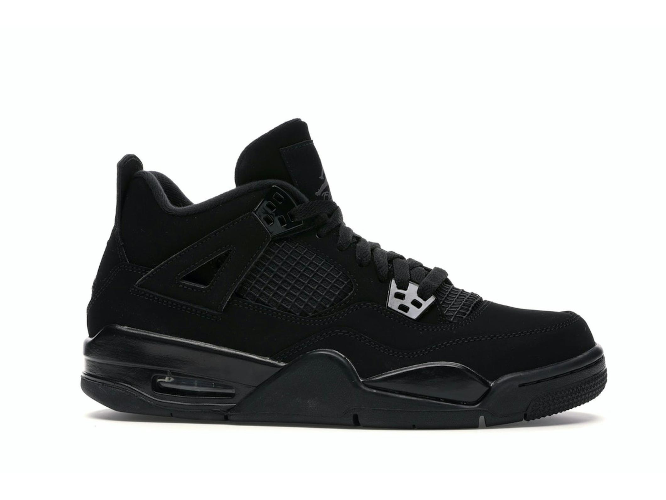 Jordan 4 Retro Black Cat (2020) GS Kids Sneaker 408452-010 - Image 2