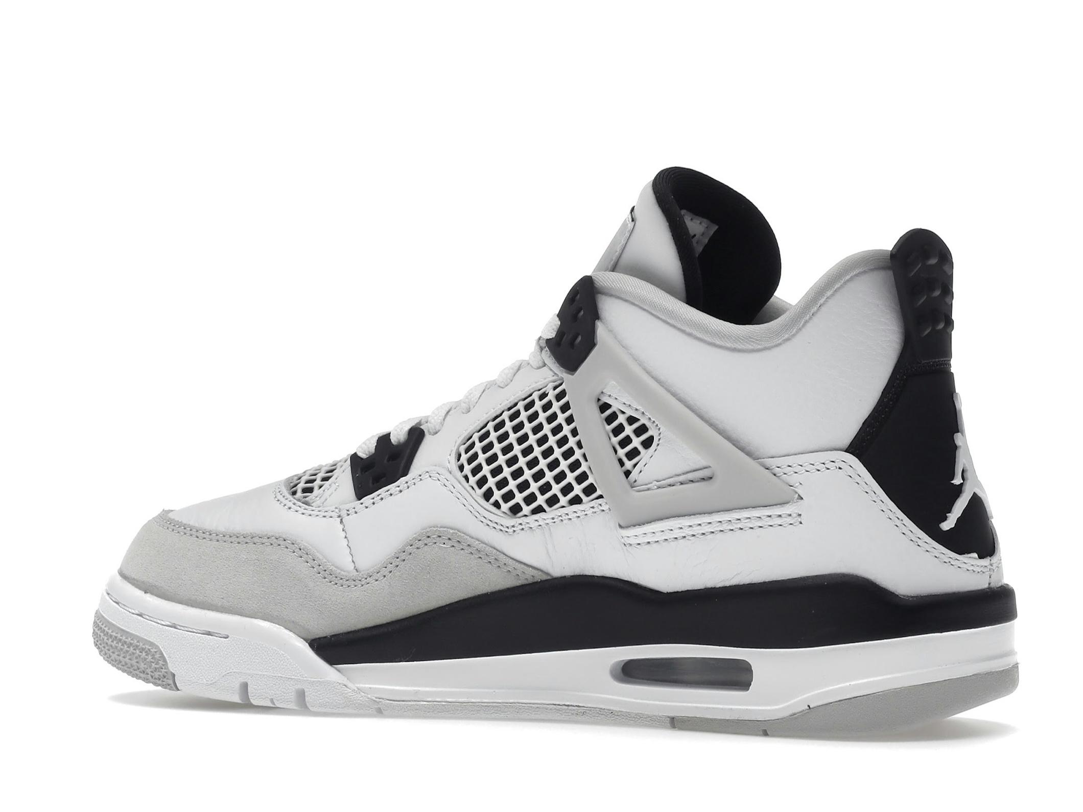 Jordan 4 Retro Military Black GS (Grade School) 408452-111 - Image 6
