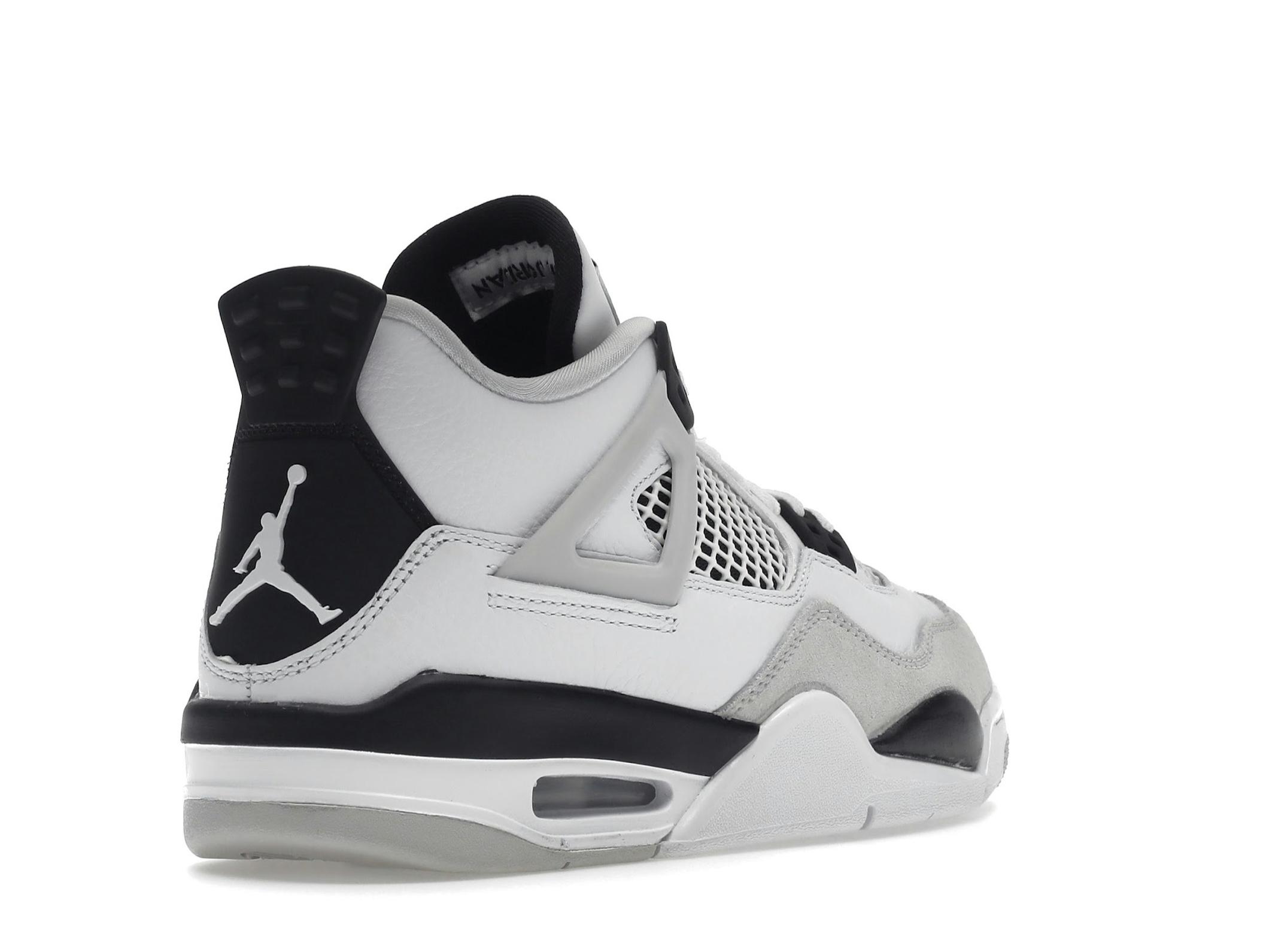 Jordan 4 Retro Military Black GS (Grade School) 408452-111 - Image 8