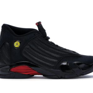 Jordan 14 Retro Last Shot 2018 Black Varsity Red Sneakers 487471-003