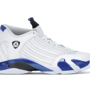Jordan 14 Retro White Hyper Royal Sneakers 487471-104