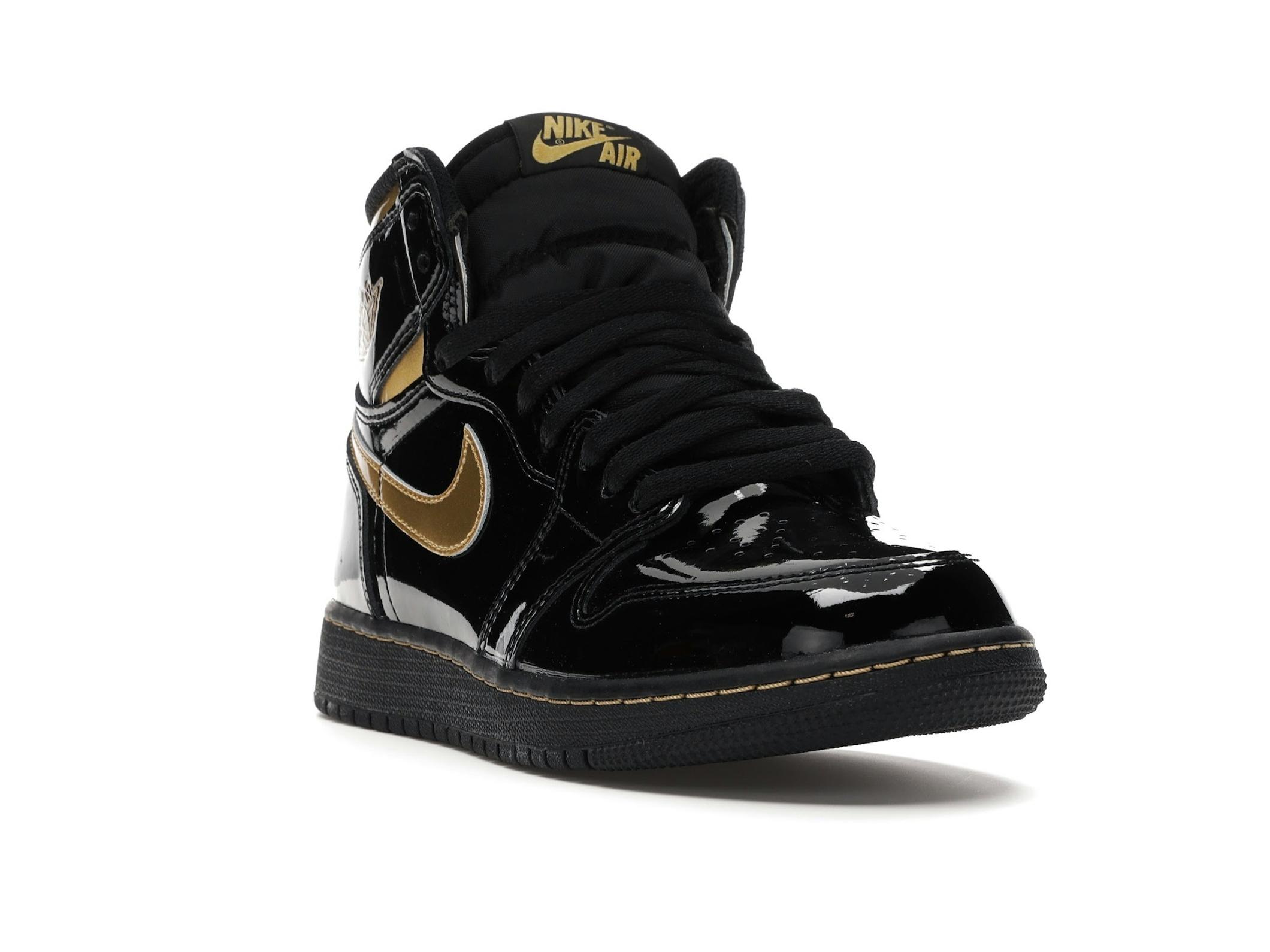 Jordan 1 Retro High Black Metallic Gold (2020) GS – 575441-032 - Image 3