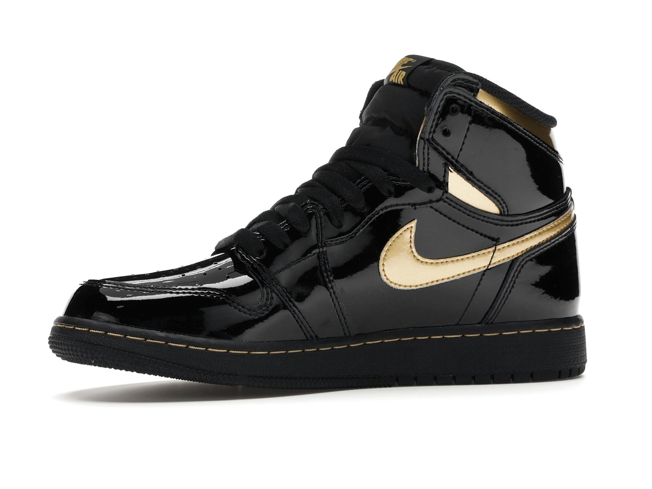 Jordan 1 Retro High Black Metallic Gold (2020) GS – 575441-032 - Image 5