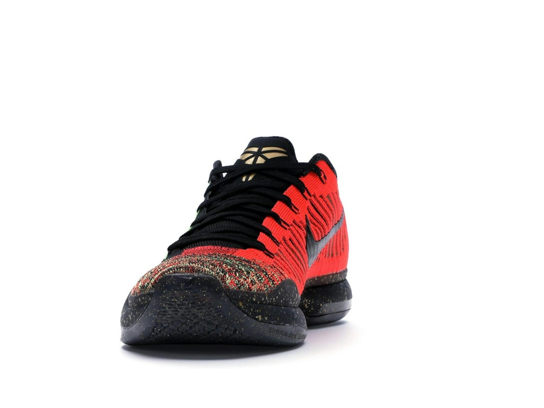 Kobe 10 Elite Christmas Black Gold Basketball Shoes 802560-076 - Image 4