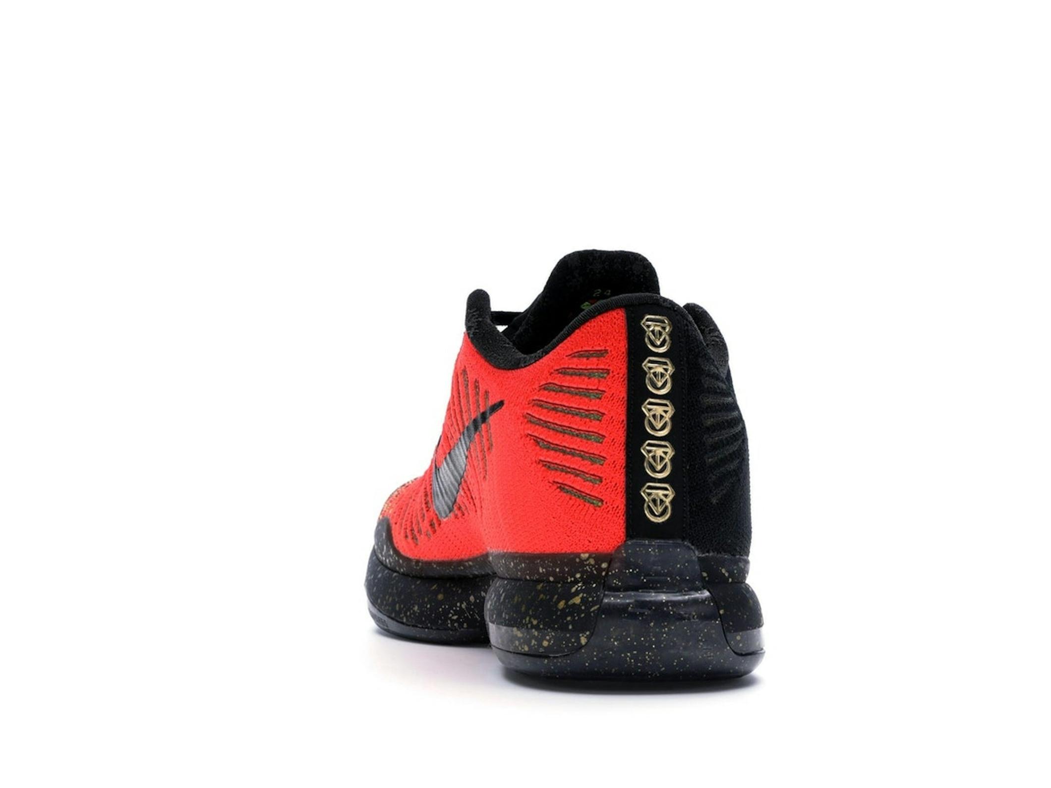 Kobe 10 Elite Christmas Black Gold Basketball Shoes 802560-076 - Image 7