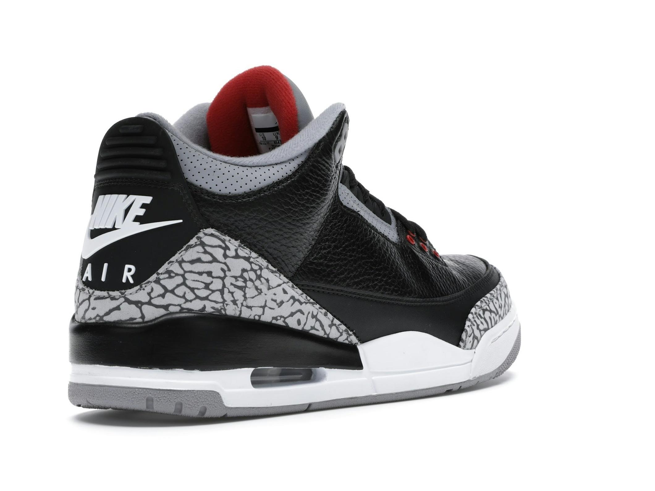 Jordan 3 Retro Black Cement (2018) OG Men’s Sneaker 854262-001 - Image 8