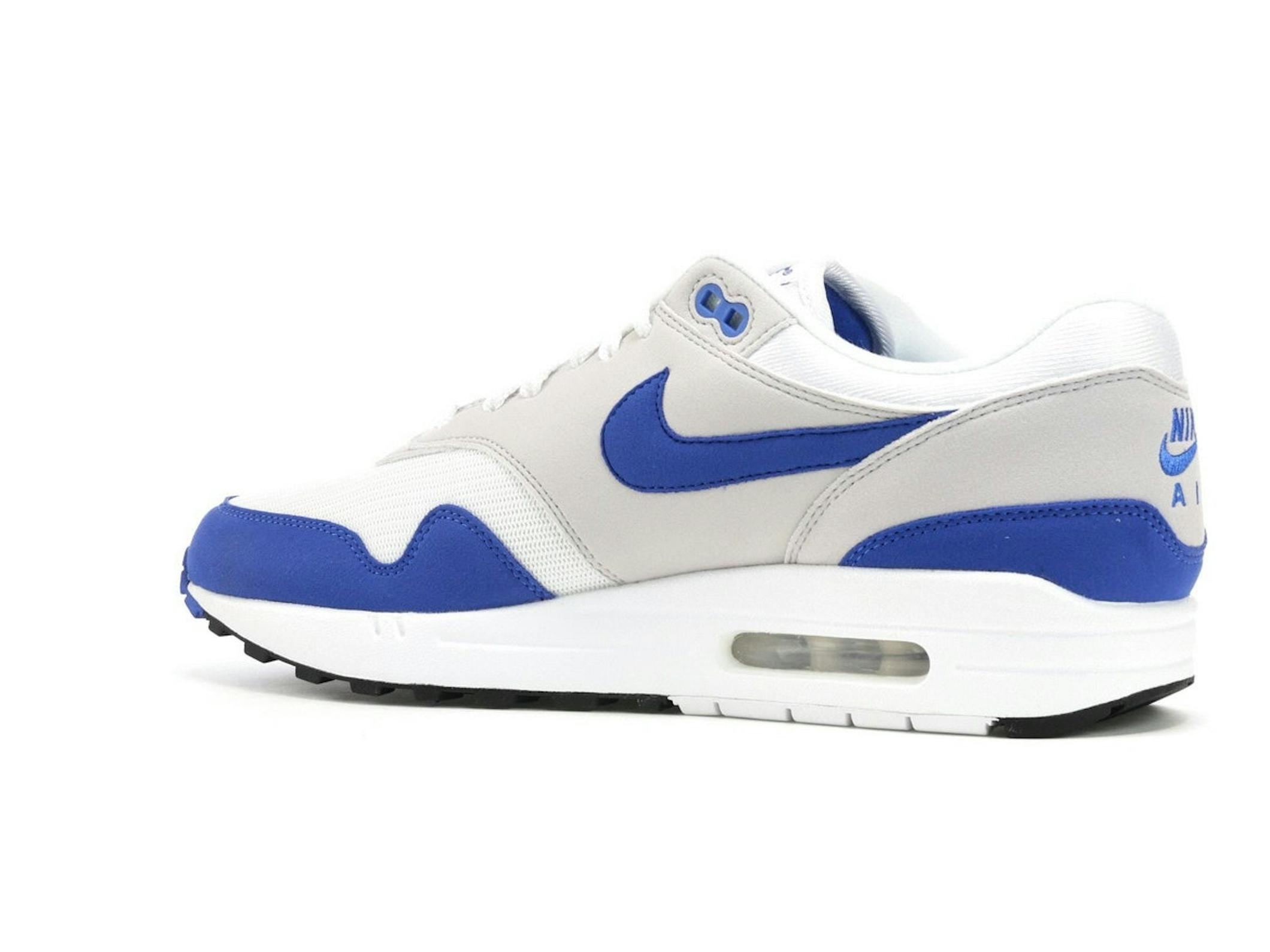 Air Max 1 Anniversary Royal 2017 Restock Mens Sneaker 908375-102 - Image 6