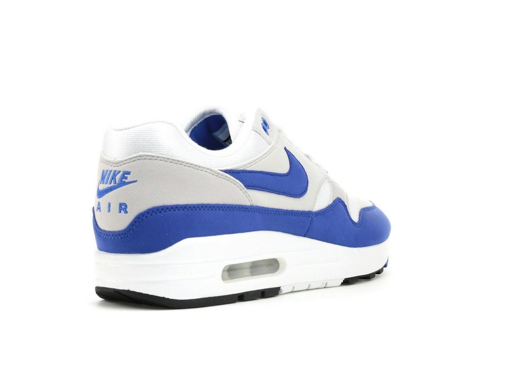 Air Max 1 Anniversary Royal 2017 Restock Mens Sneaker 908375-102 - Image 8