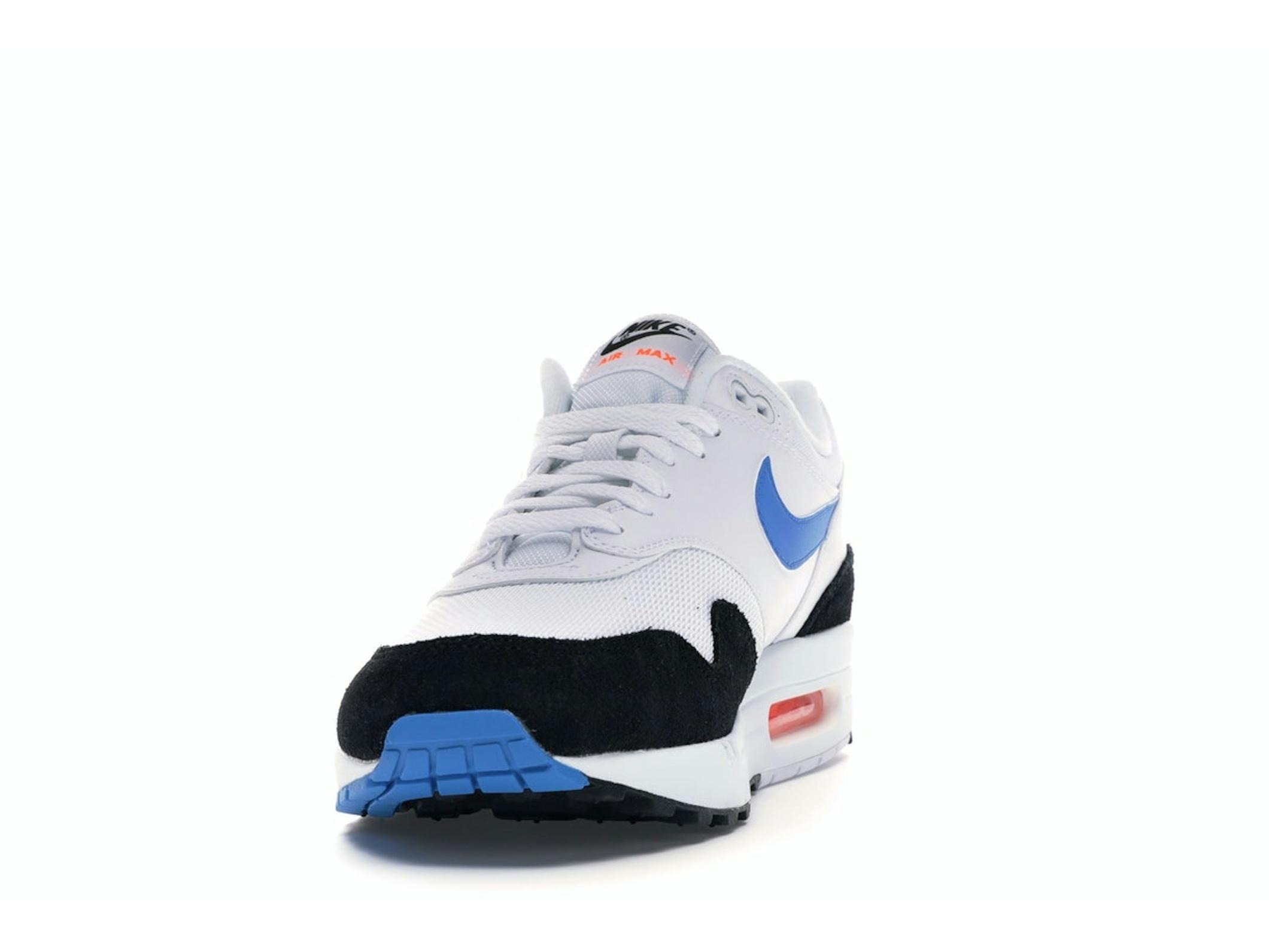 Air Max 1 White Photo Blue Black AH8145-112 Sneakers - Image 4
