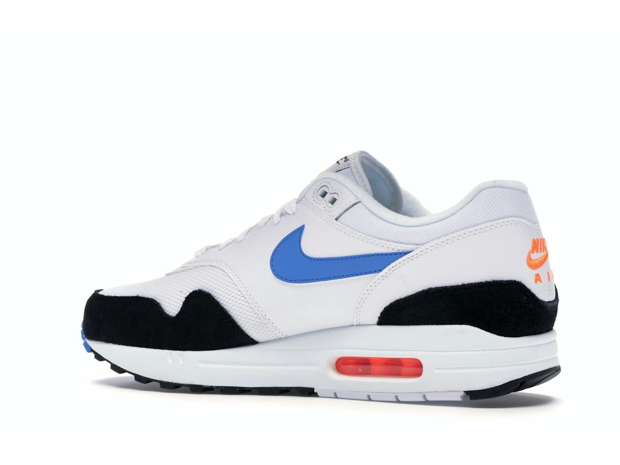 Air Max 1 White Photo Blue Black AH8145-112 Sneakers - Image 6