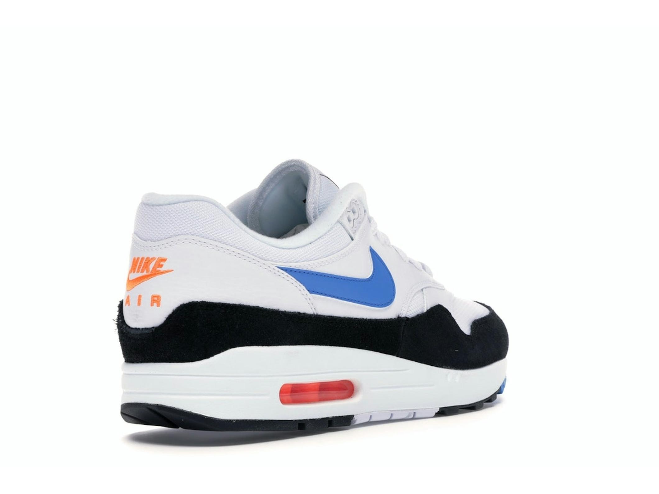 Air Max 1 White Photo Blue Black AH8145-112 Sneakers - Image 8