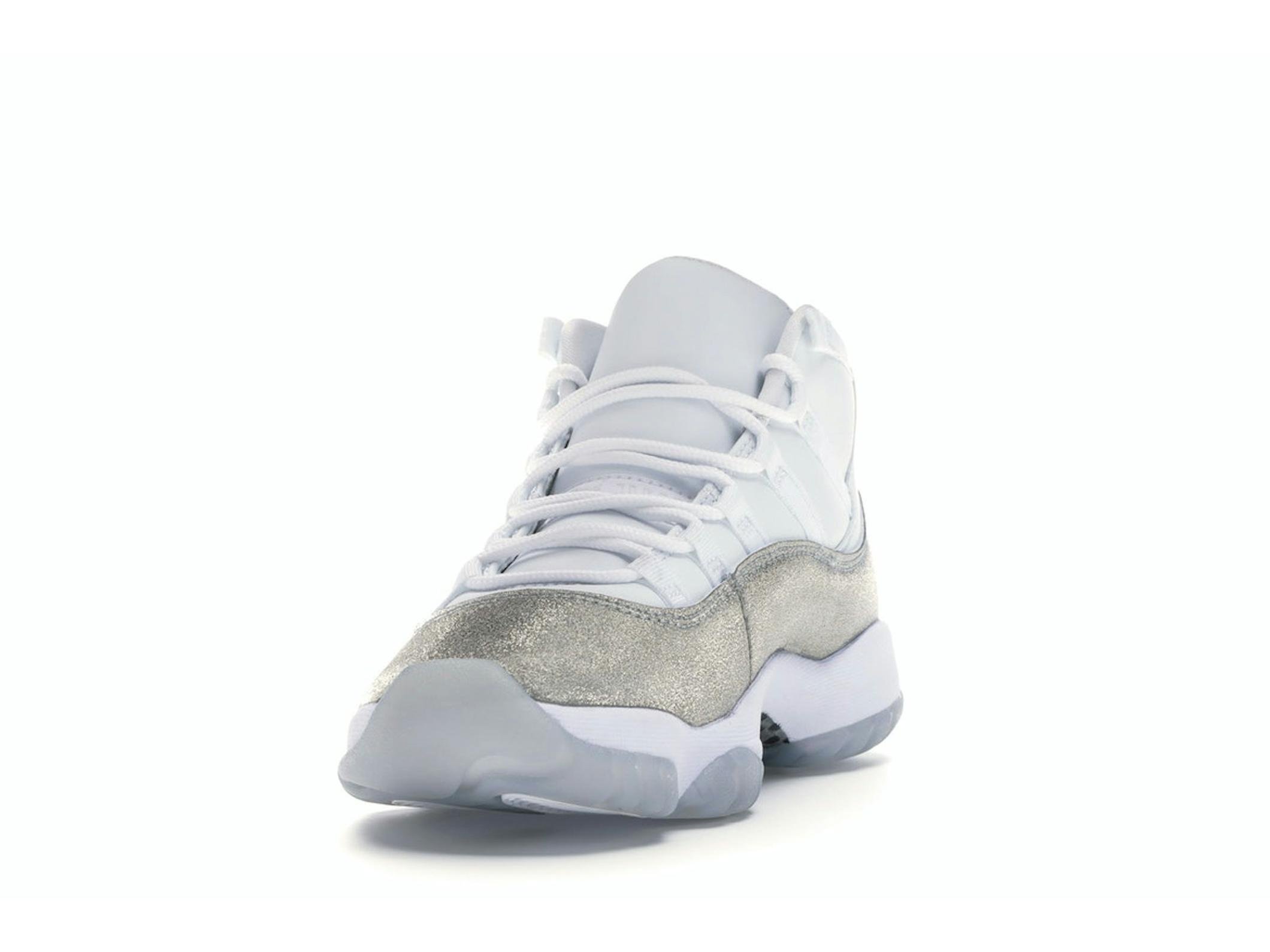 Jordan 11 Retro White Metallic Silver Womens AR0715-100 - Image 4