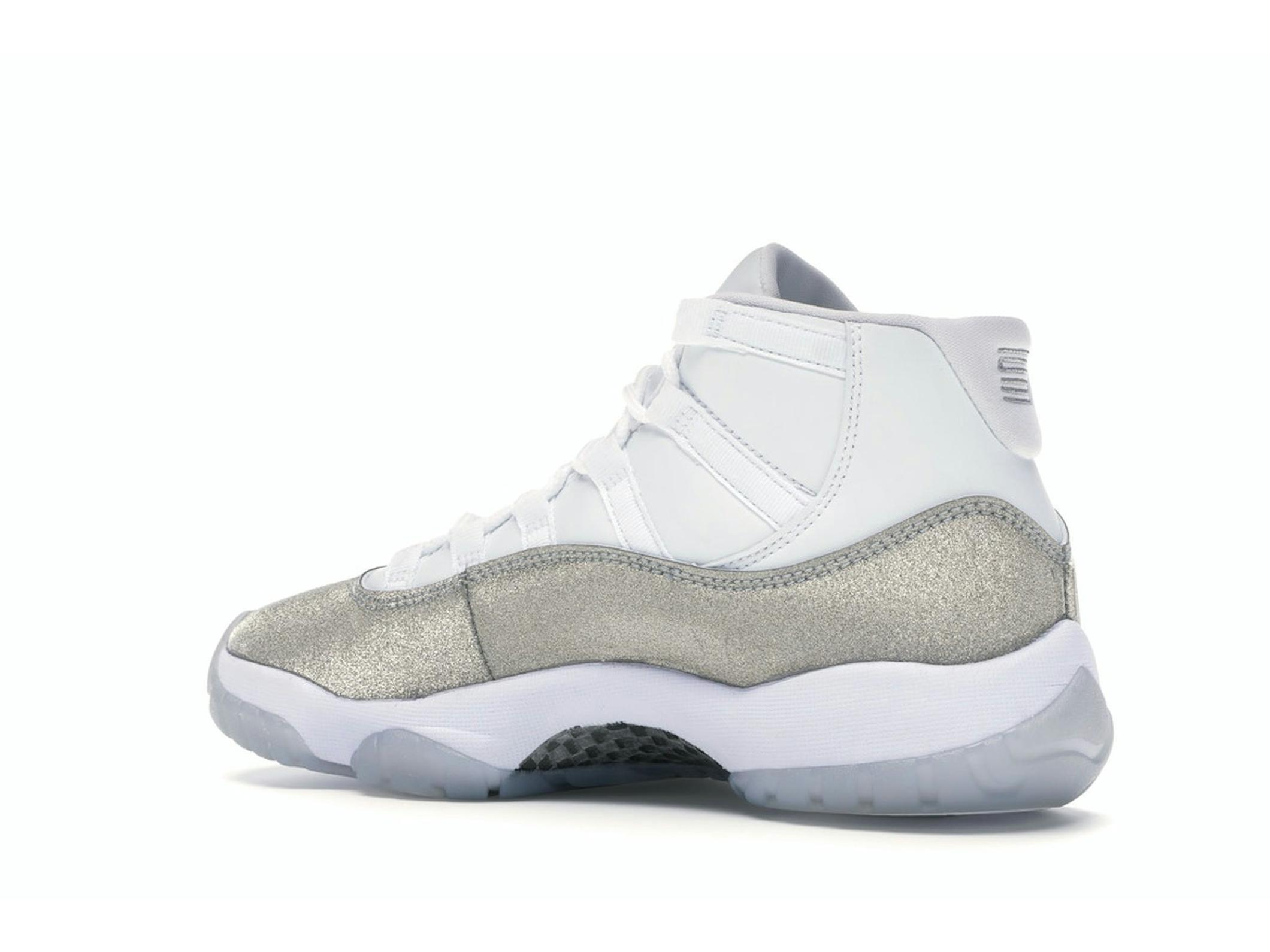 Jordan 11 Retro White Metallic Silver Womens AR0715-100 - Image 6