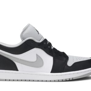 Air Jordan 1 Low Shadow Sneakers – 553558-039 – Black/Light Smoke Grey-White