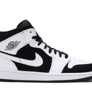 Air Jordan 1 Mid White Black Sneakers – 554724-113