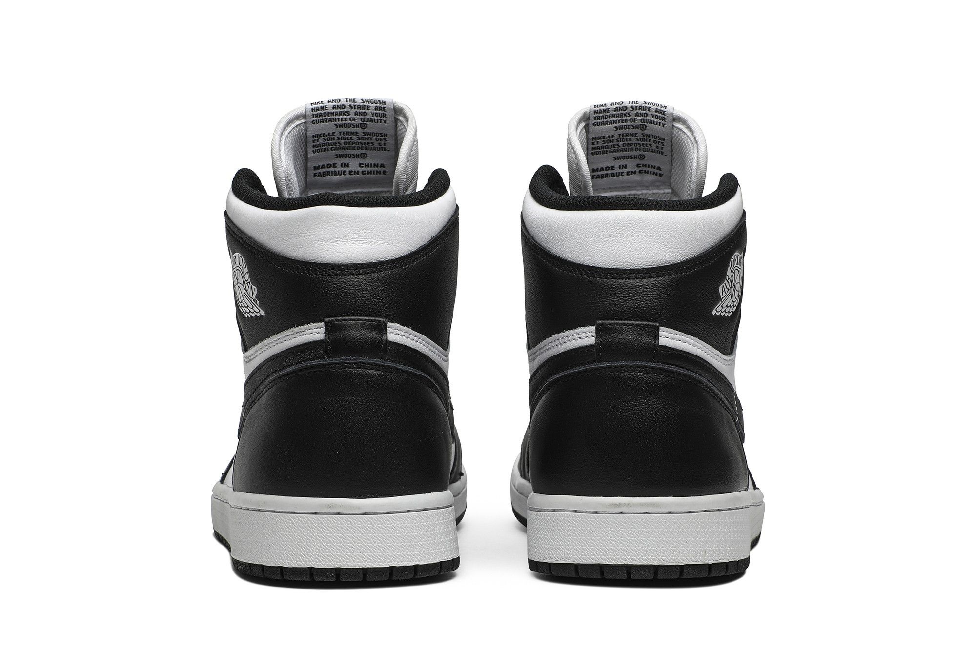 Air Jordan 1 Retro Black White (2014) Leather Sneakers – 555088-010 - Image 6