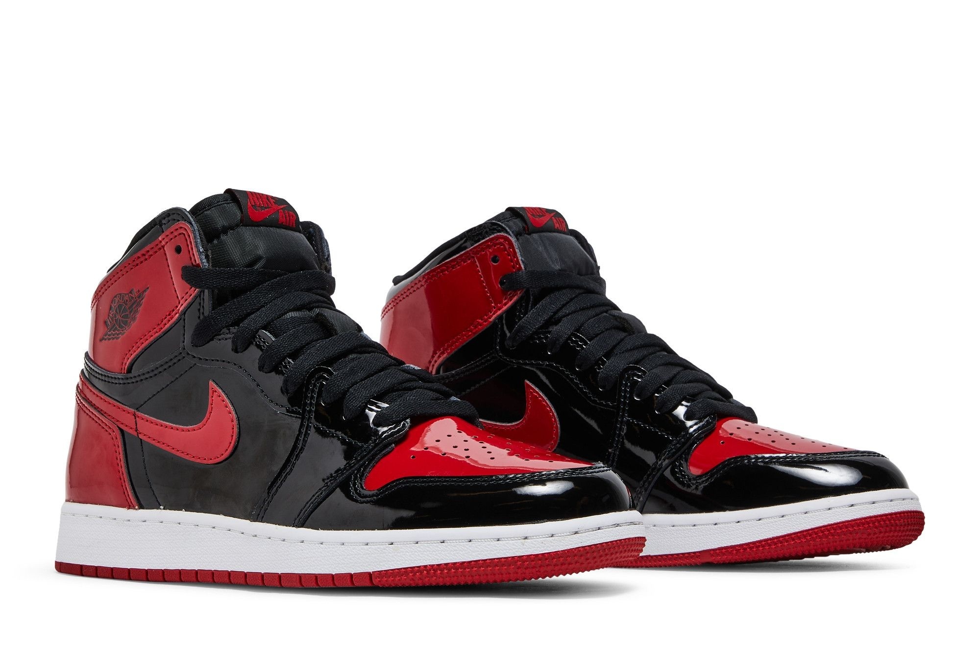 Air Jordan 1 Retro High OG Patent Bred (GS) Sneakers – 575441-063 - Image 8