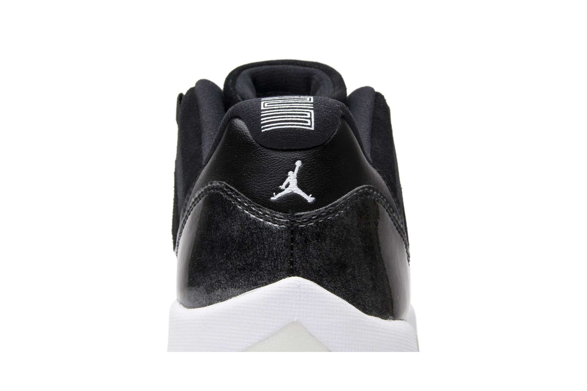 Air Jordan 11 Retro Low Barons Sneakers – Black/Metallic Silver/White – 528895-010 - Image 7