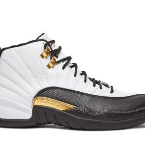 Air Jordan 12 Retro Royalty Taxi Sneakers – CT8013-170 – White/Black-Metallic Gold