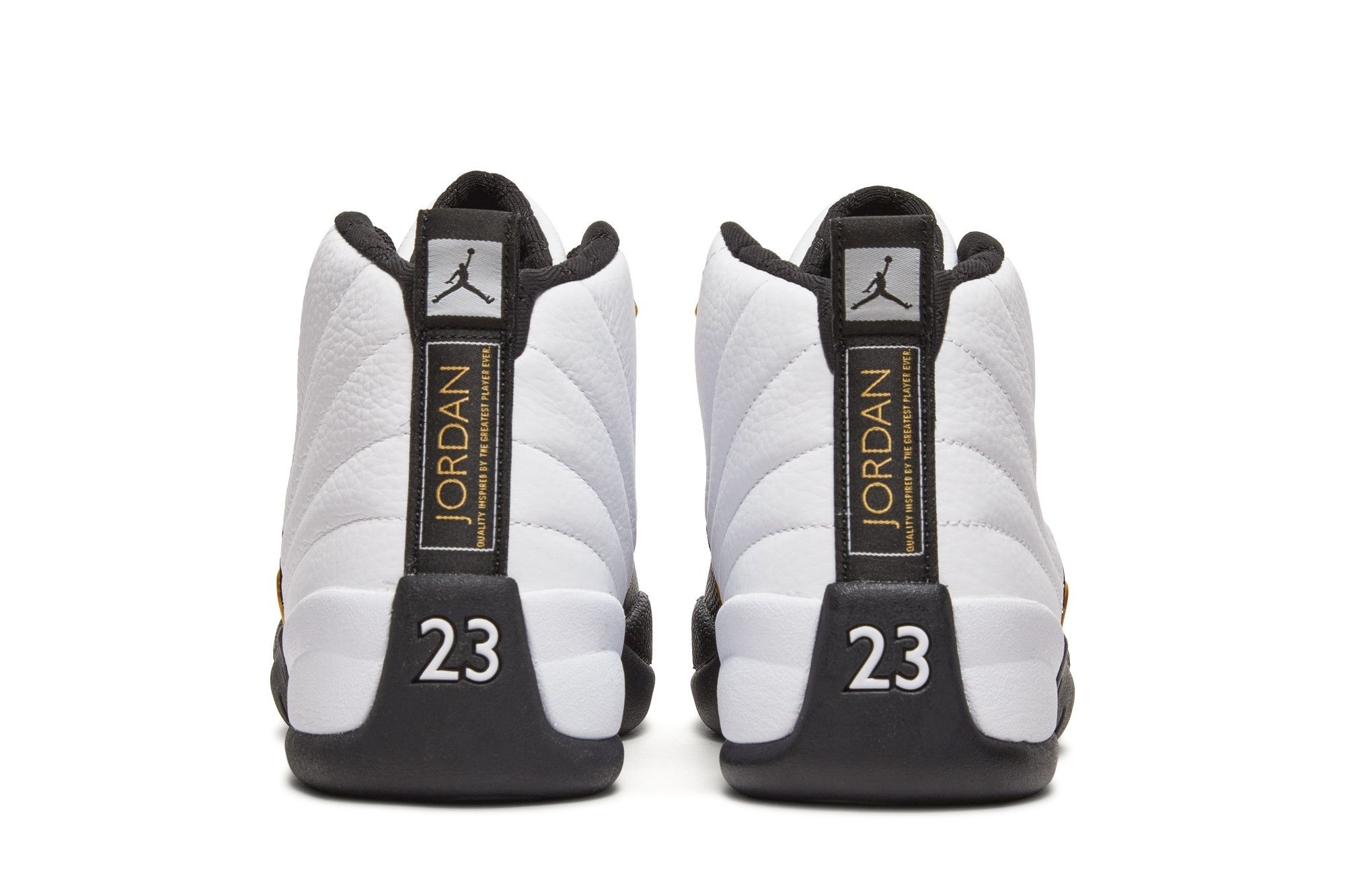 Air Jordan 12 Retro Royalty Taxi Sneakers – CT8013-170 – White/Black-Metallic Gold - Image 6