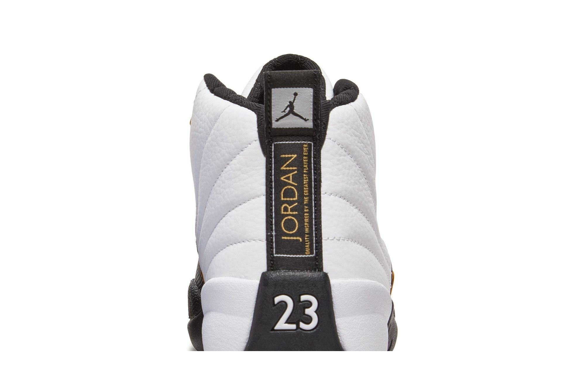 Air Jordan 12 Retro Royalty Taxi Sneakers – CT8013-170 – White/Black-Metallic Gold - Image 7