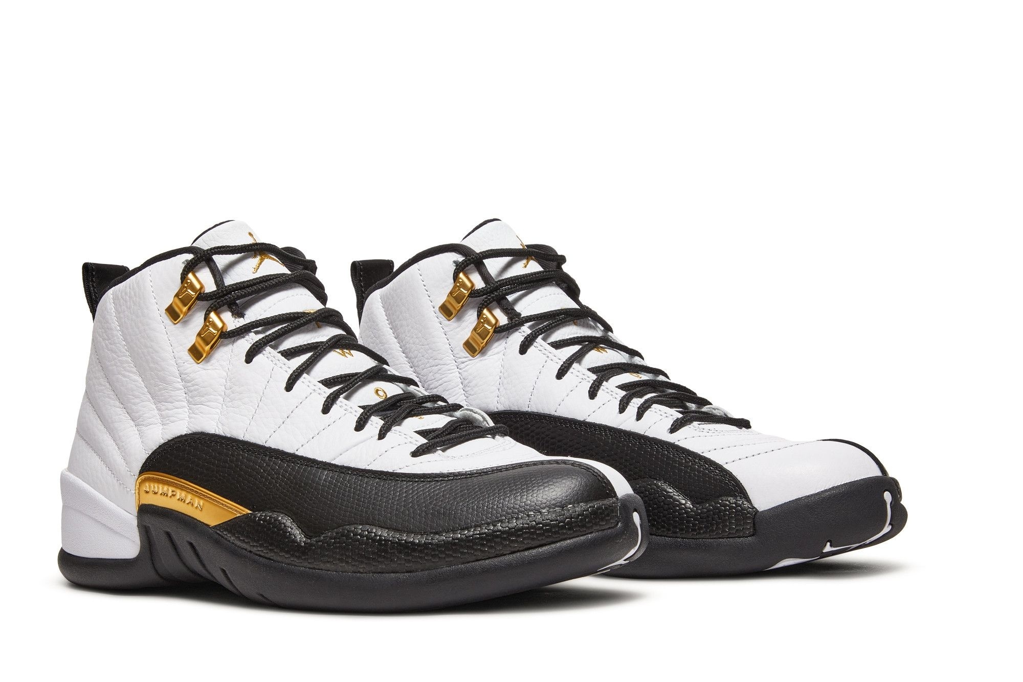 Air Jordan 12 Retro Royalty Taxi Sneakers – CT8013-170 – White/Black-Metallic Gold - Image 8