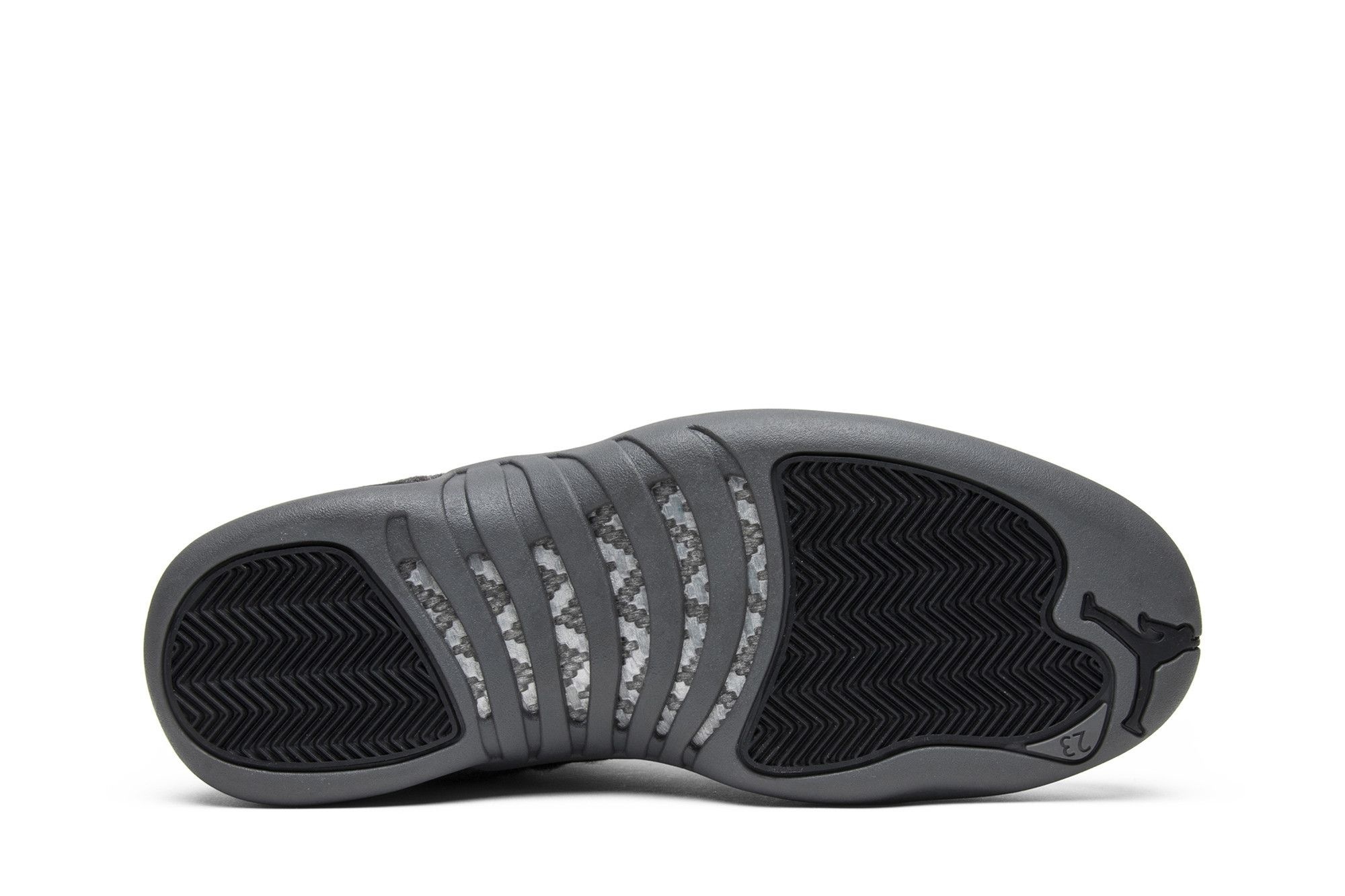 Air Jordan 12 Retro Wool Sneakers – Men’s – 852627-003 – Dark Grey/Metallic Silver-Black - Image 4