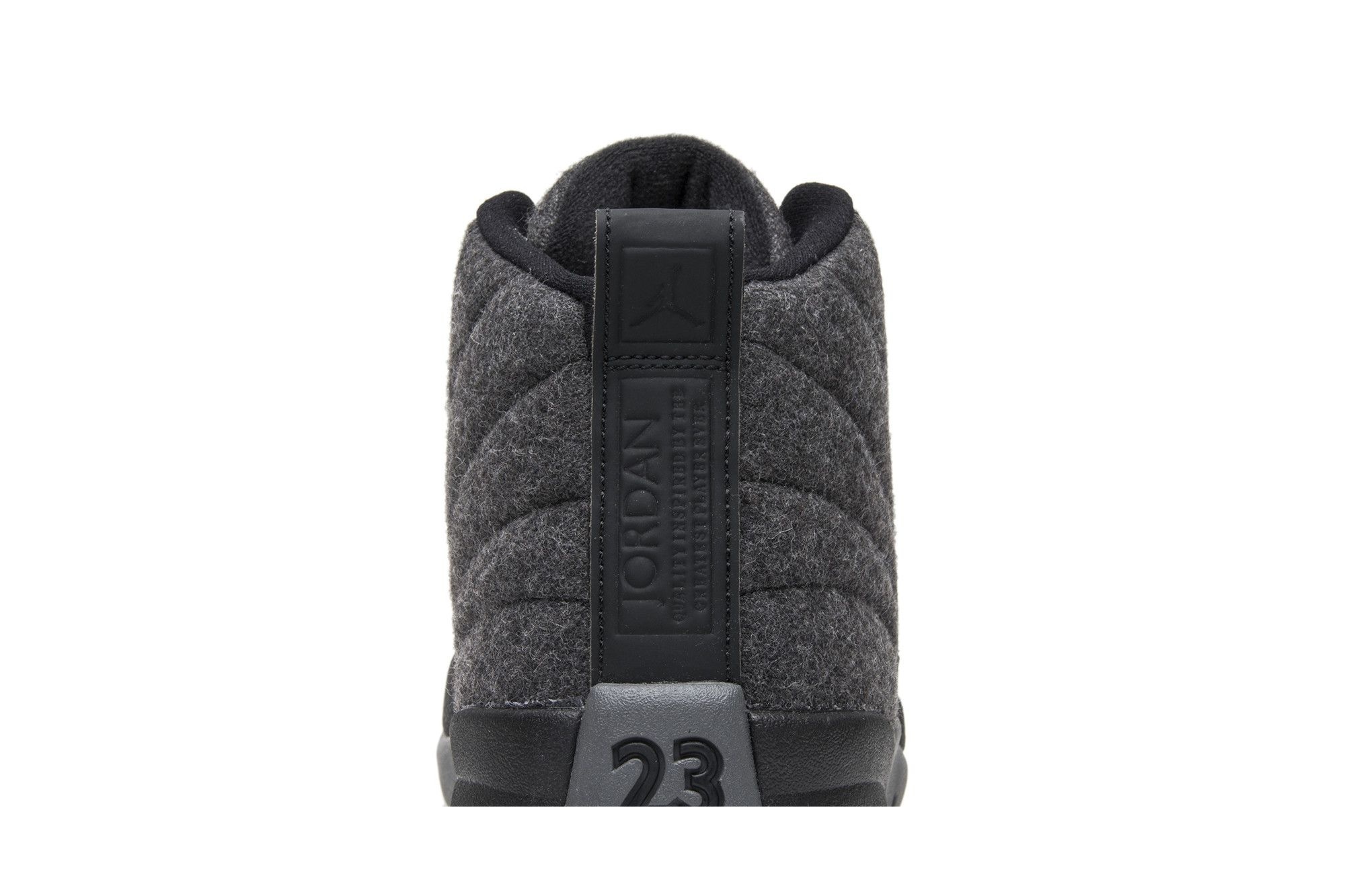 Air Jordan 12 Retro Wool Sneakers – Men’s – 852627-003 – Dark Grey/Metallic Silver-Black - Image 7