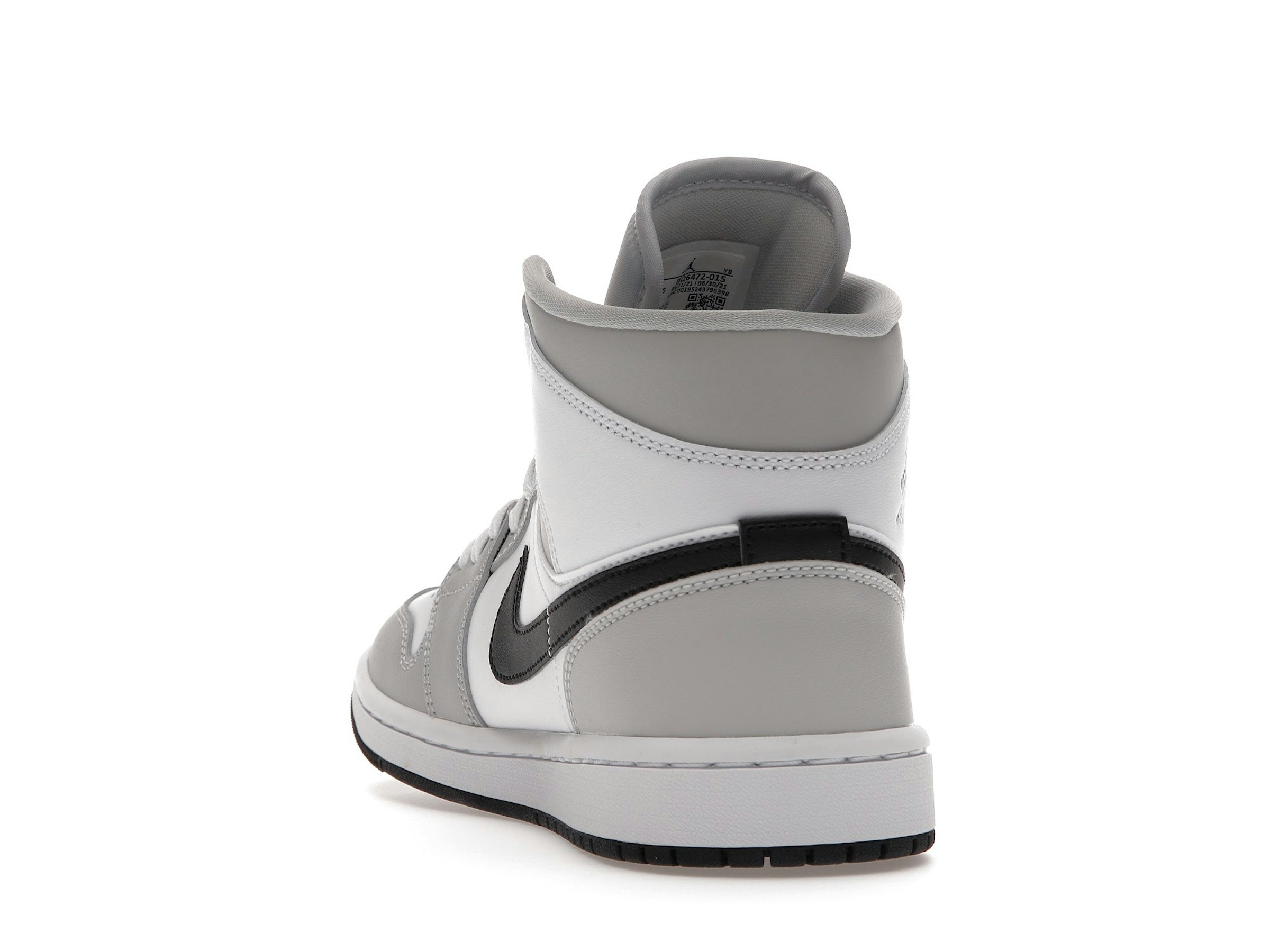 Jordan Women’s 1 Mid Light Smoke Grey BQ6472-015 Sneaker - Image 5