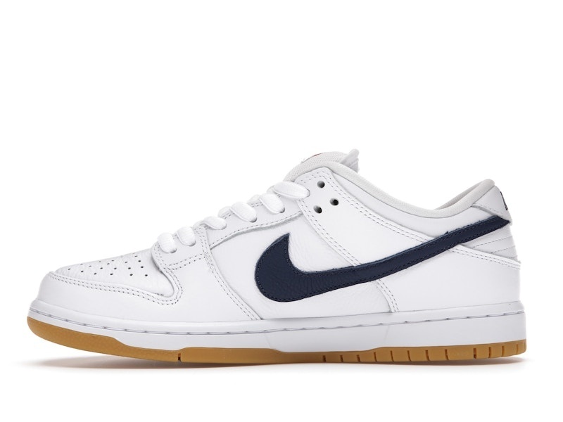 SB Dunk Low Orange Label White Navy Sneakers – CZ2249-100 - Image 4