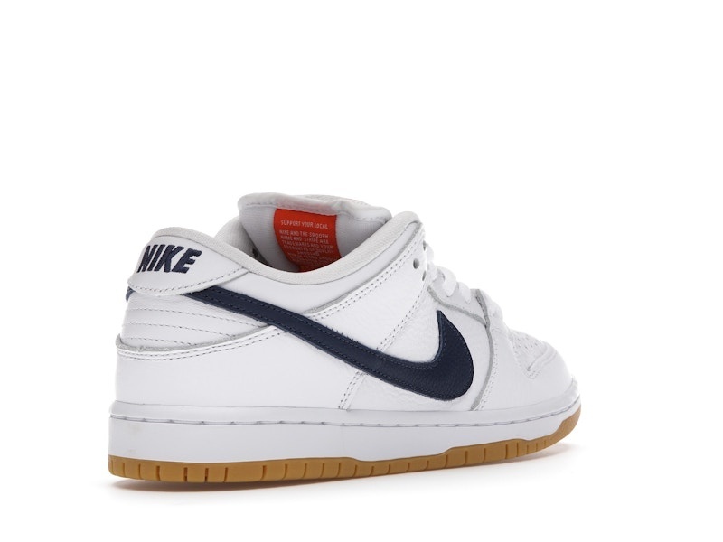 SB Dunk Low Orange Label White Navy Sneakers – CZ2249-100 - Image 6