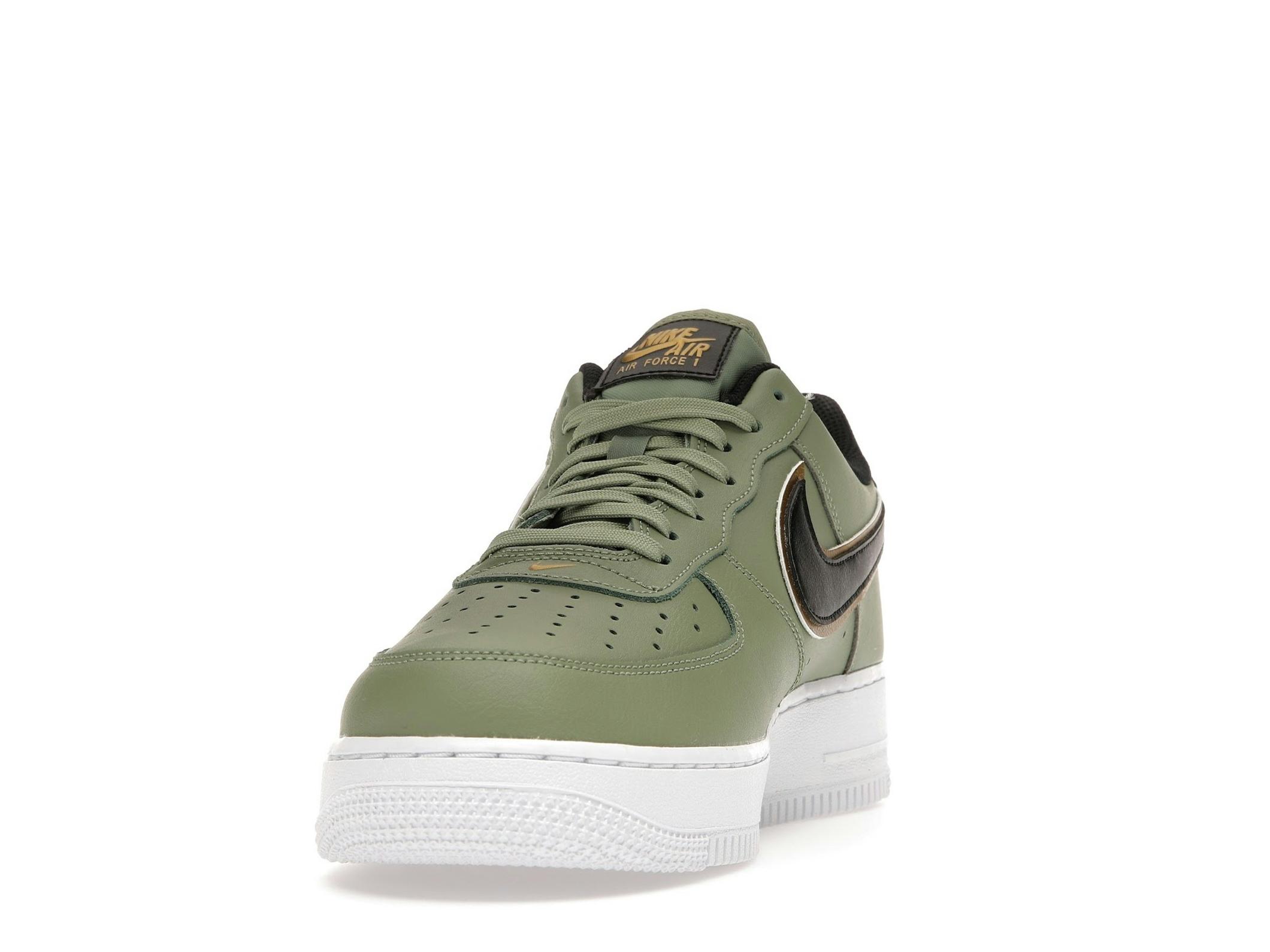 Air Force 1 Low ’07 LV8 Double Swoosh Olive Gold Black DA8481-300 - Image 4